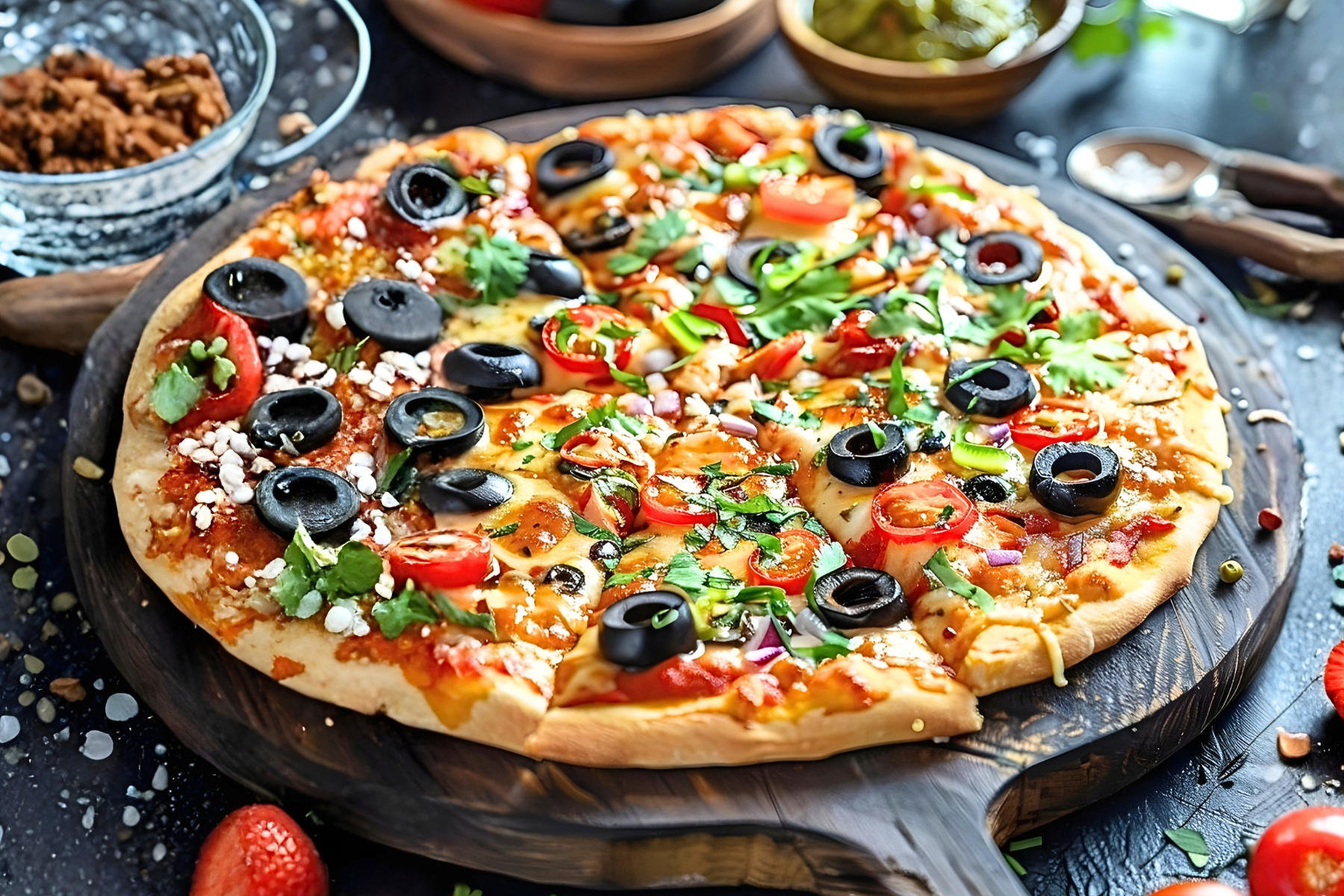 Veg Cheese Capsicum Pizza